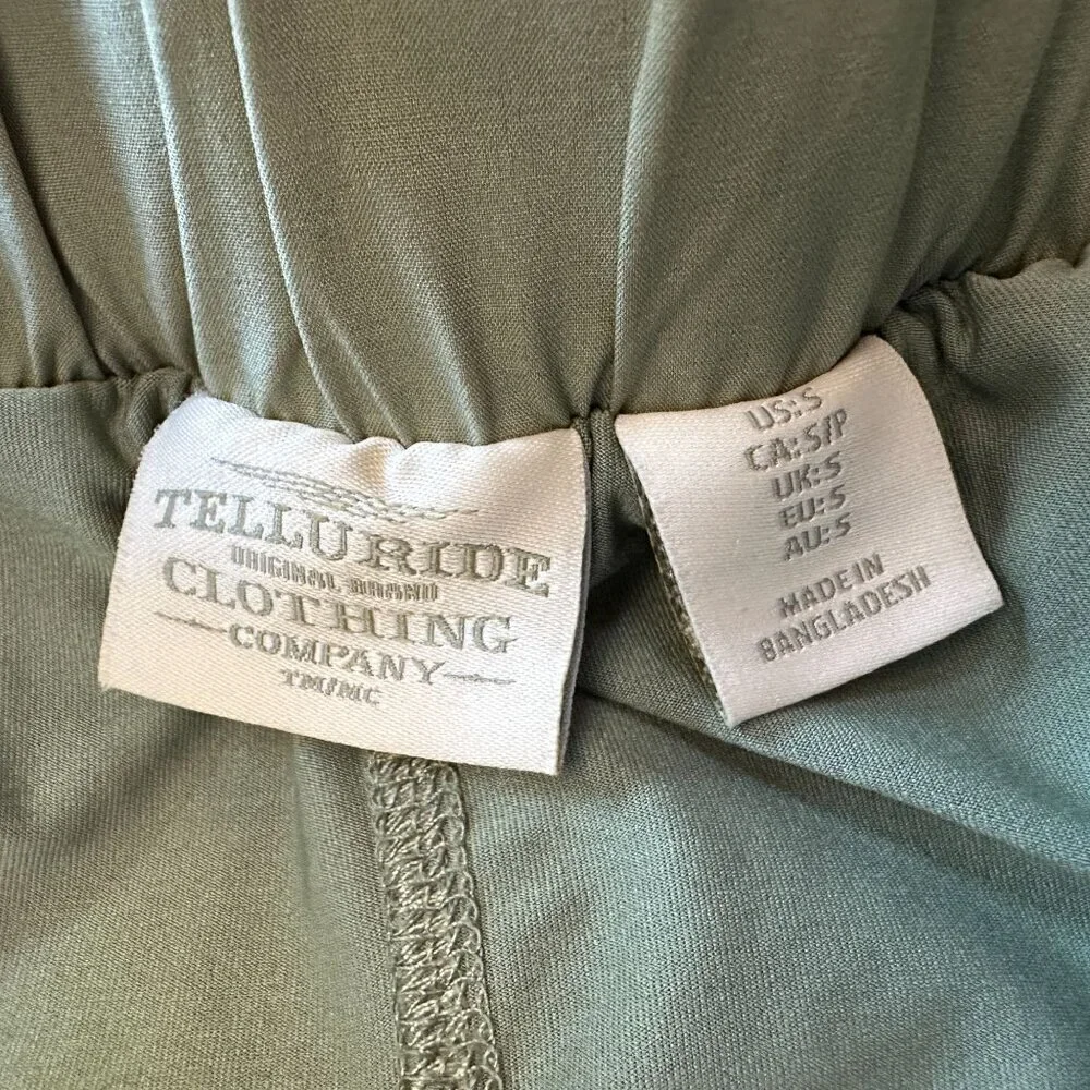Telluride Clothing Company Green Short Skort Skirt Womens Small